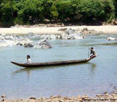 Montagnard (Jarai) dugout boat, Central Highlands, Vietnam, 2000